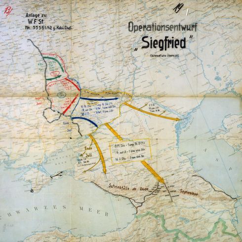 План операции "Siegfried" ("Зигфрид"), май-июль 1942 года