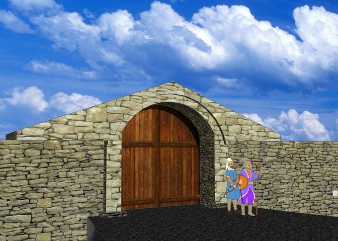 3D модель «Полевых ворот» («Средних ворот») крепости Анапа