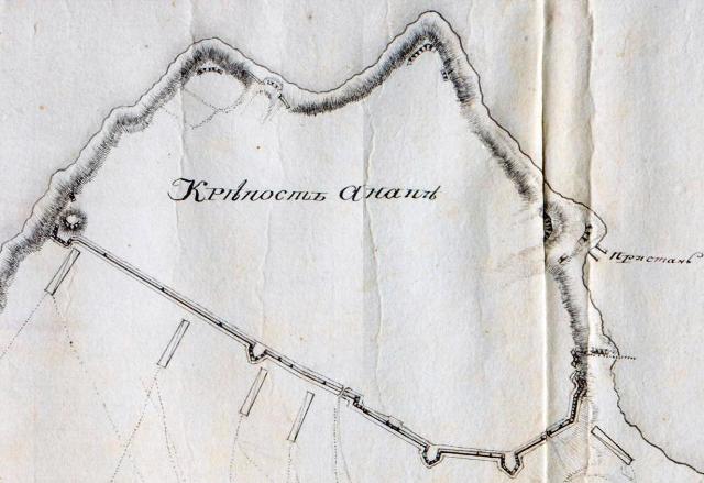 План крепости Анапа 1791 года